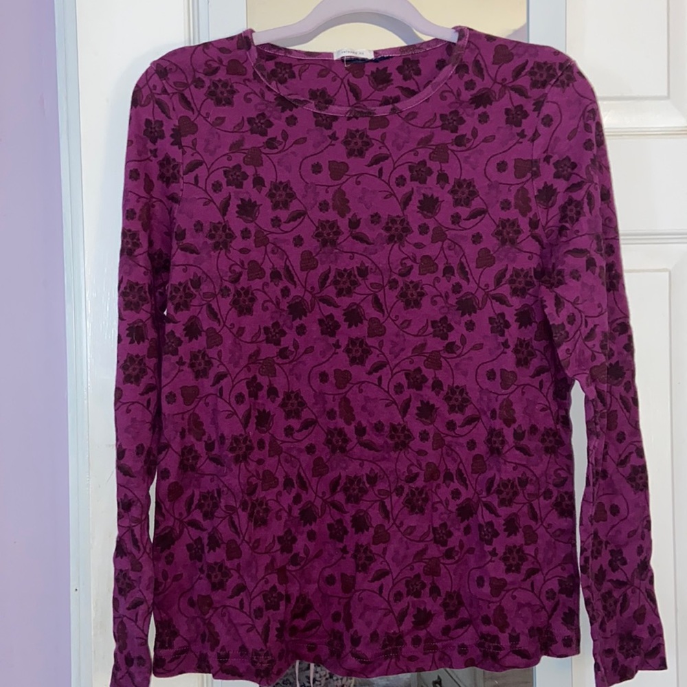 Purple Floral Shirt